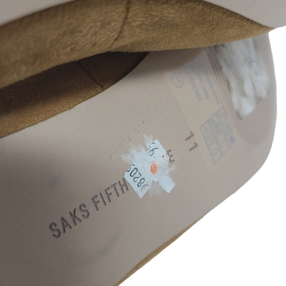 Saks 5th Avenue | Women's Classic Tan Suede Leather Flat Esma Loafers (Size 11) - Picture 5 of 14